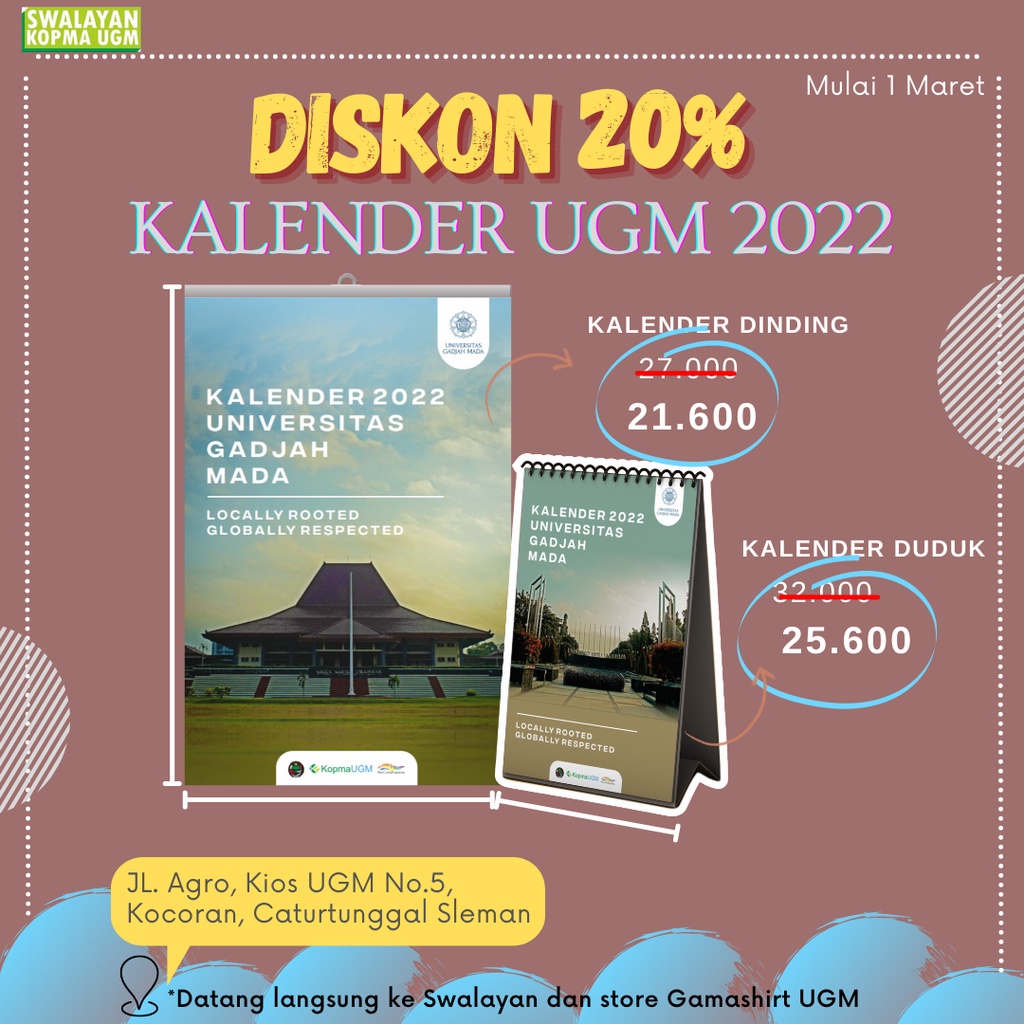 Jual Kalender UGM  Shopee Indonesia