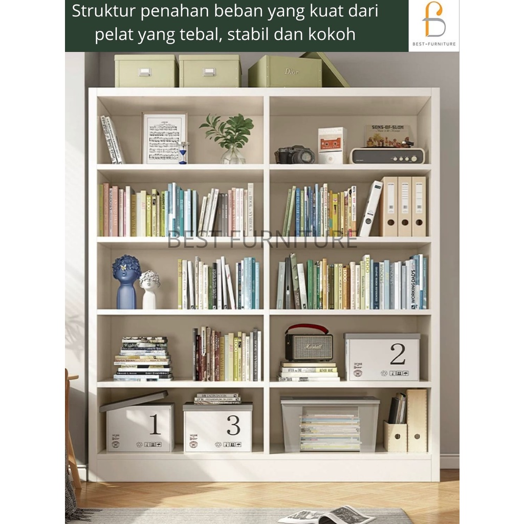 Best Rak Buku Rak Serbaguna Tempat Penyimpanan Modern Minimalis