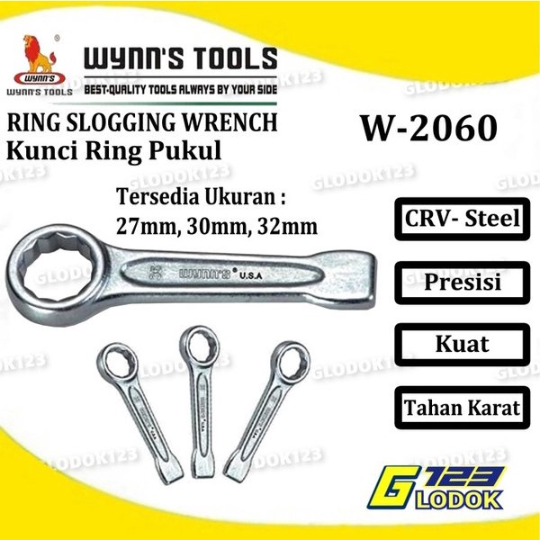 Kunci Ring Pukul Impact Slogging Wrench Spanner 27 30 32 Mm Original