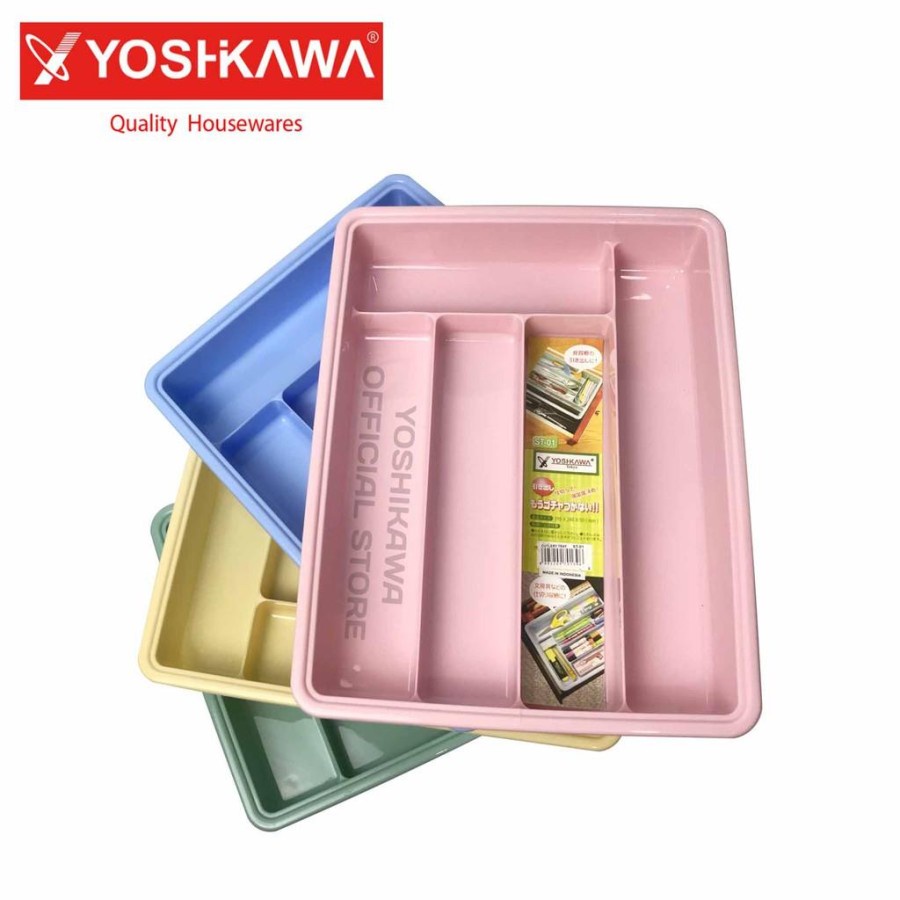 YOSHIKAWA Tempat Sendok Garpu 5 Sekat / Nampan Baki Stationary Organizer / Cutlery Tray EVL-ST-01