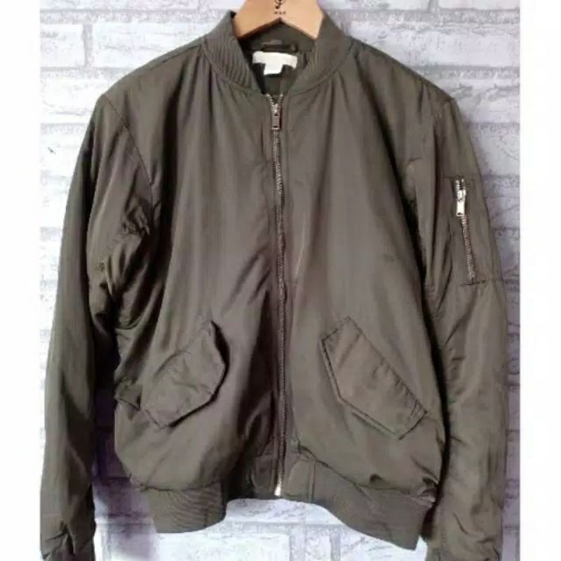 preloved jaket bomber hnm cewek