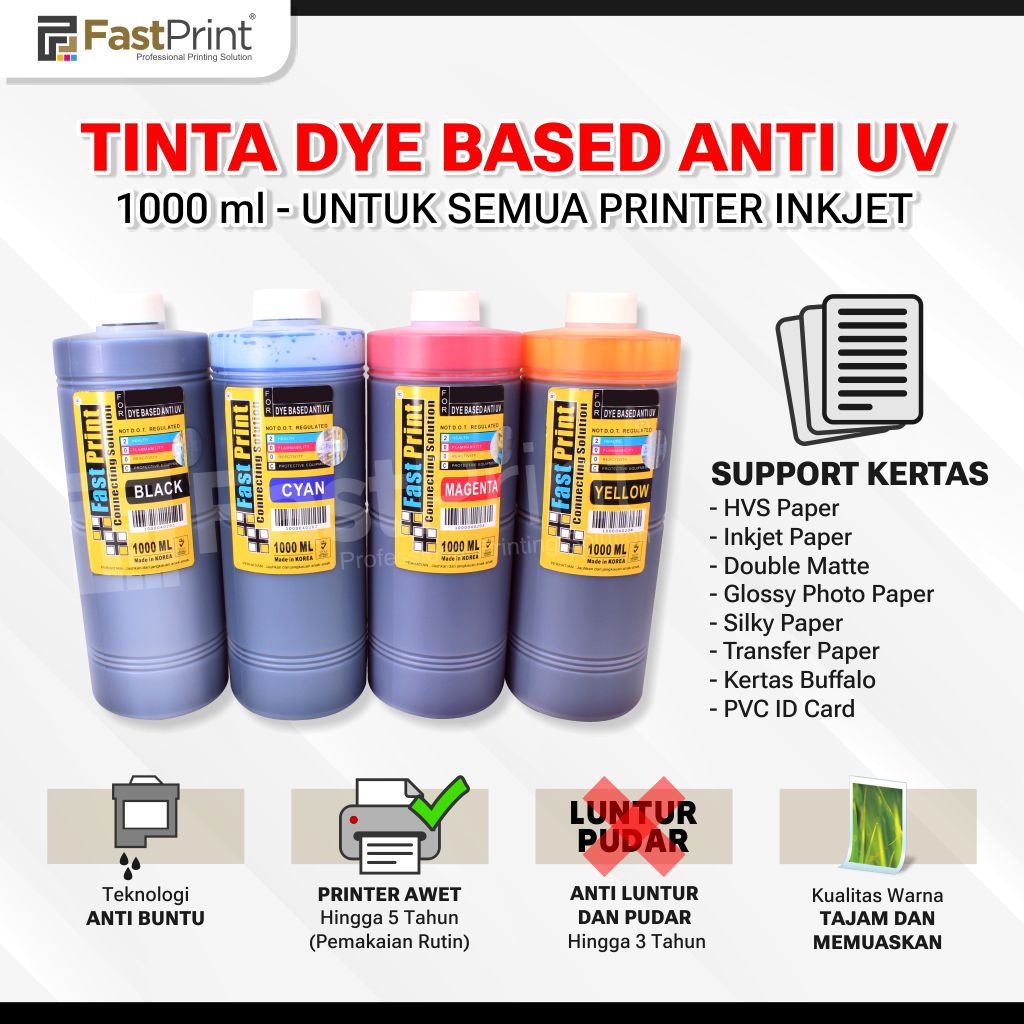 Fast Print Dye Based Anti UV 1000 ML