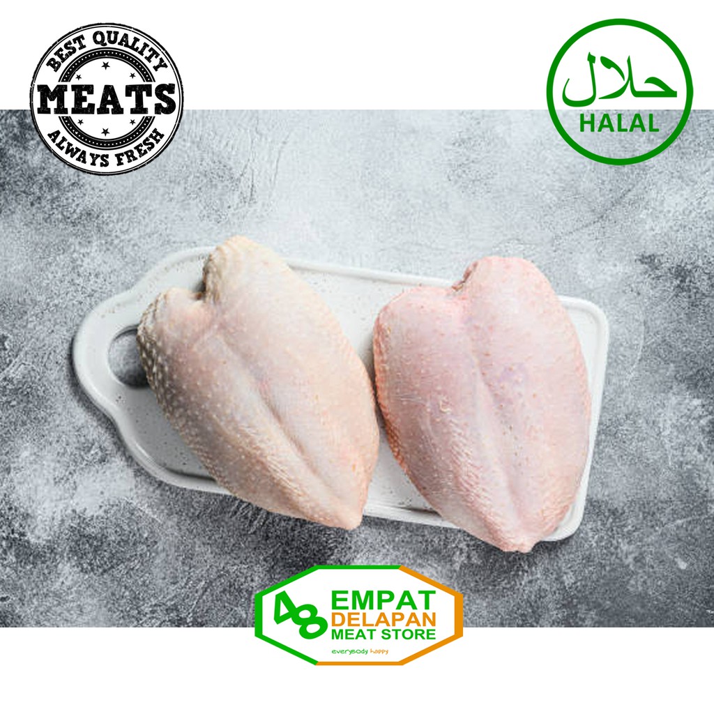 

Dada Ayam Fillet Dengan Kulit|Boneless dada ayam kulit (Bukan Frozen)