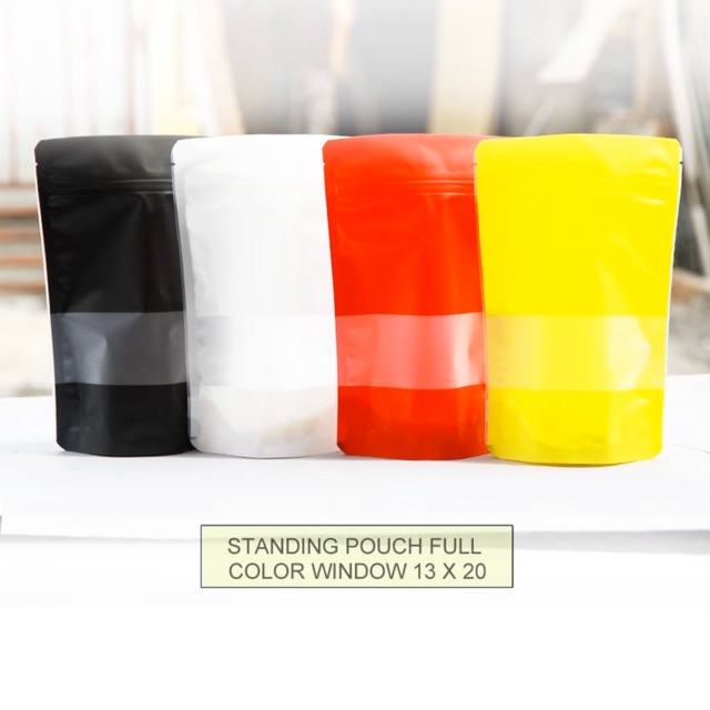 Standing Pouch Window ZIPLOCK Plastik Klip Kemasan Makanan