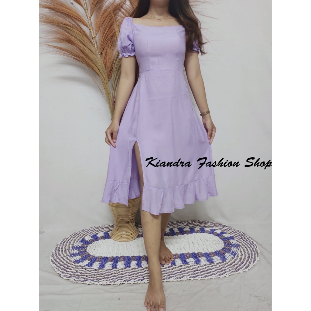 Kiandra - Dress Korea Belah Samping