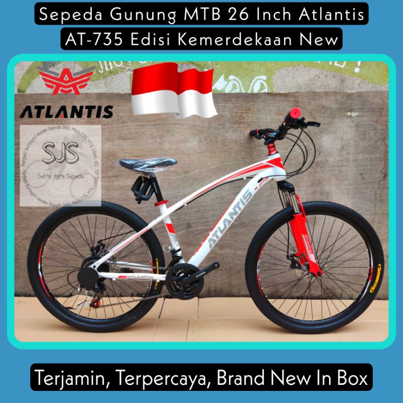 Sepeda Gunung MTB 26 Inch ATLANTIS RSPRO AT 735 EDISI KEMERDEKAAN New