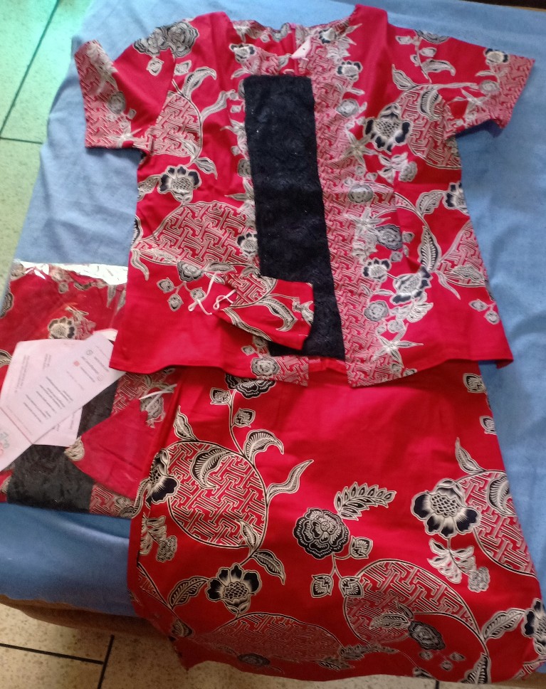 Setelan 1108 Ami# Setelan Rok Edisi Imlek Bahan Katun Stretch