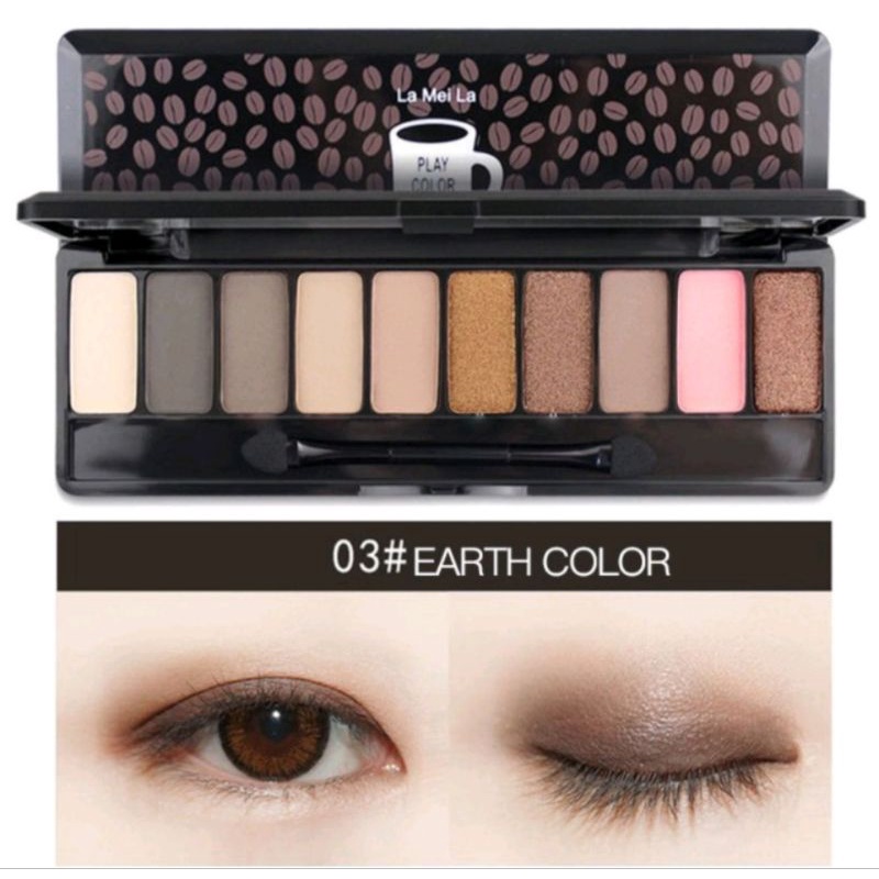 LAMEILA Eyeshadow Play Color Eyes 10 Warna Color Eye Shadow