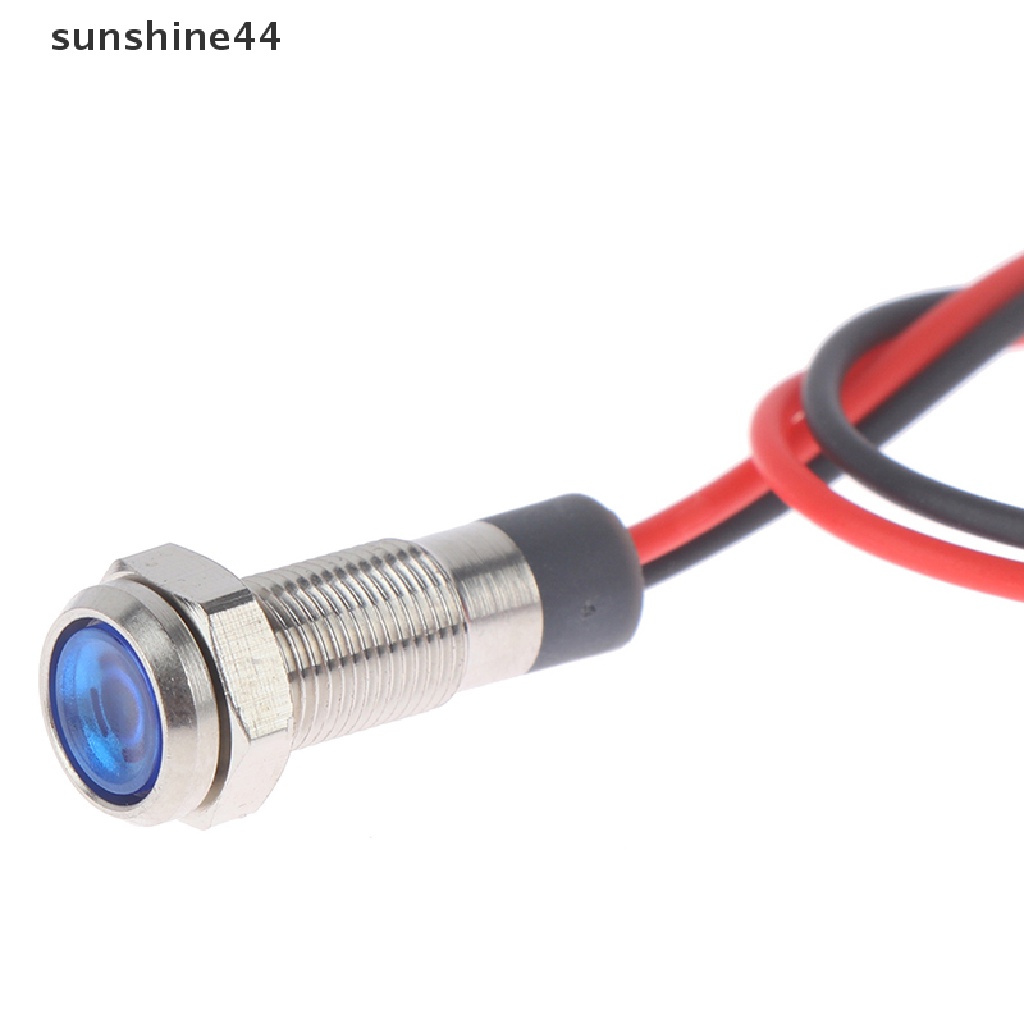 Sunshine P67 Lampu Indikator Peringatan led 6mm 3v 5v 6v 12v 24v 220v Bahan metal Anti Air