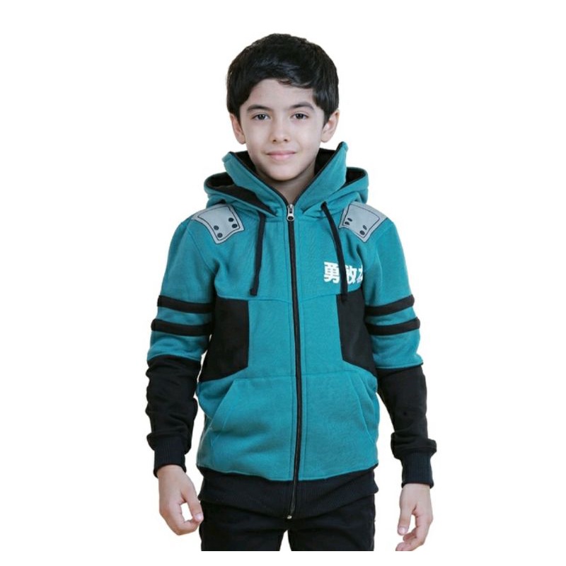 Jacket DISTRO /Jaket Zipper Anak Cowok / Hoodie Jaket Ninja Keren / Jaket Gaul Anak Usia 6-12Th Adem Tebal Gaul Tosca, 8T