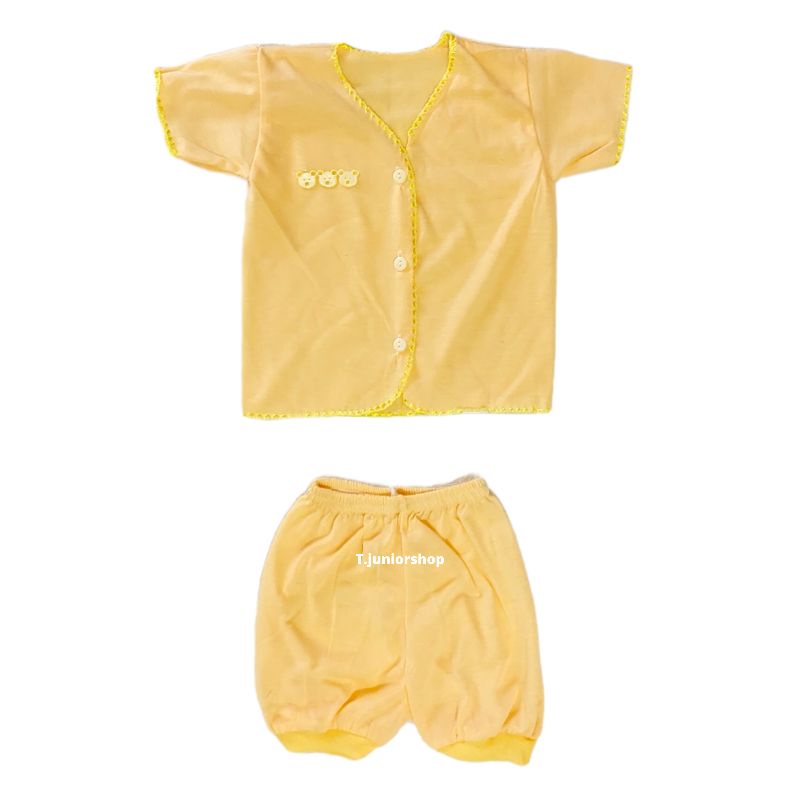 BAJU PENDEK BAYI NEWBORN WARNA POLOS/BAJU BAYI NEWBORN PENDEK WARNA POLOS