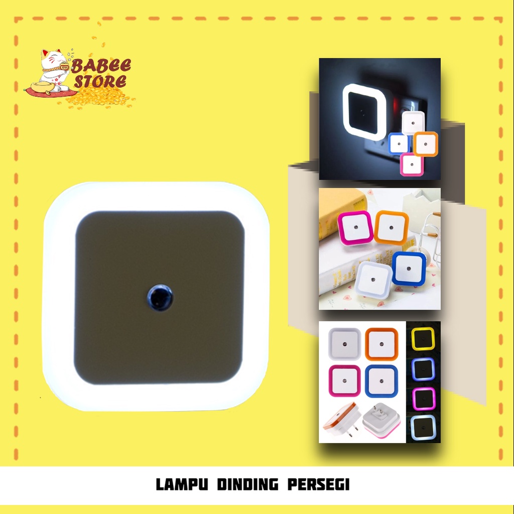 BABEE - LAMPU TIDUR ASTHETIC LED SENSOR CAHAYA / LAMPU TIDUR DINDING COLOK LISTRIK DEKORASI NIGHT LAMP