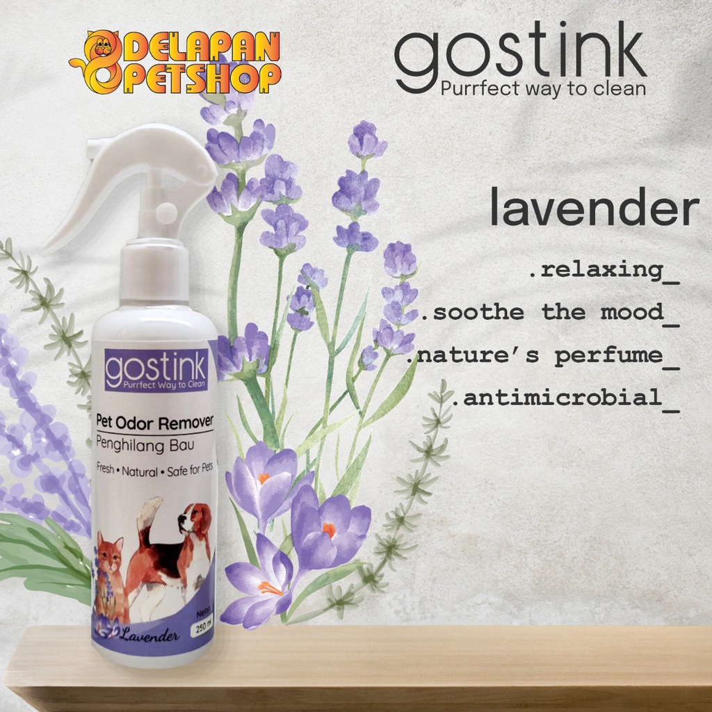 GOSTINK Pet Odor Remover 250ml / Penghilang Pengusir Bau Kotoran Hewan