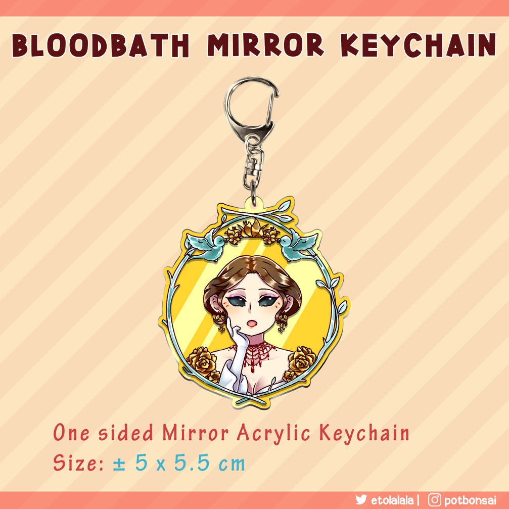 [IDV] Bloodbath Mirror Keychain