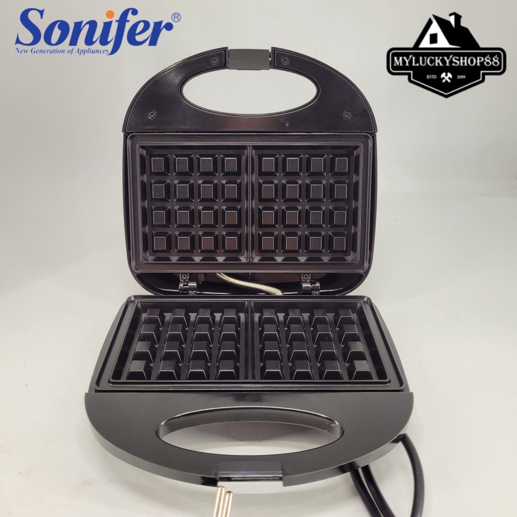 Waffle Maker Sonifer SF-6134 Nonstick Alat Pembuat Waffle Roti SF6134