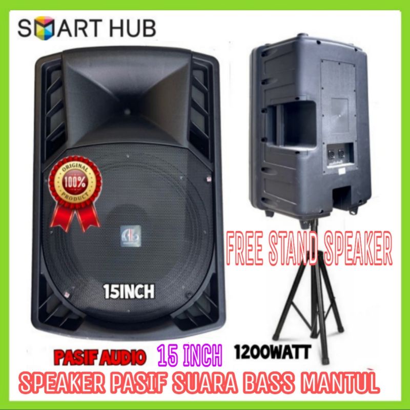 Speaker Pasif AB Audio Bulls 15 Inch Model RCF Plus Stand Speaker 1 pcs