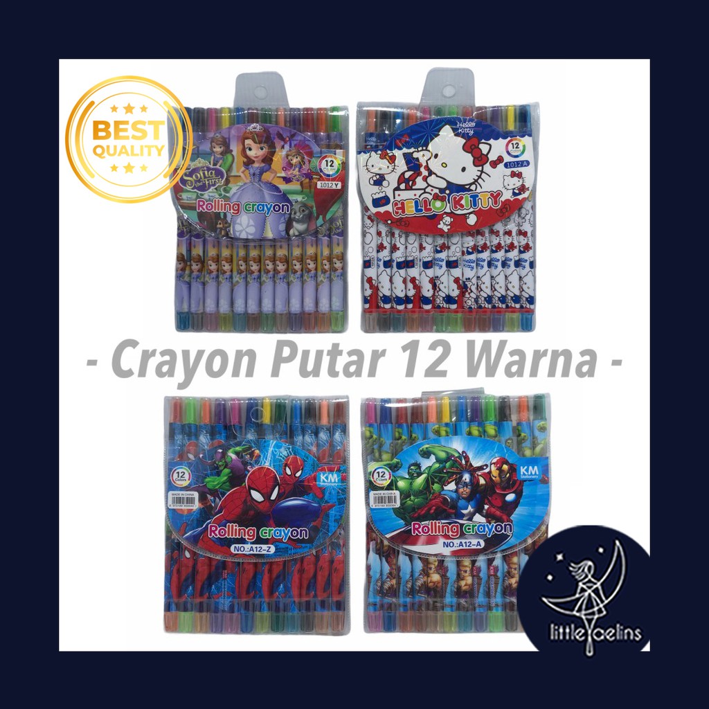 

CRAYON PUTAR PANJANG 12 WARNA