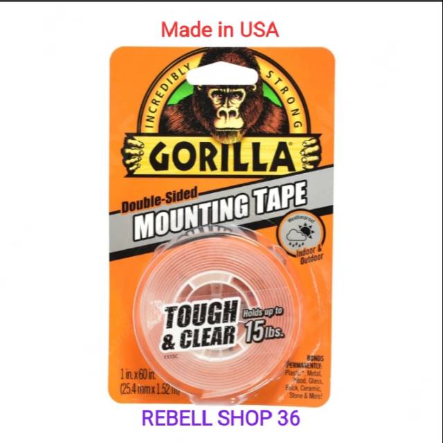 

Gorilla double tape atau isolasi bolak balik trnsparan