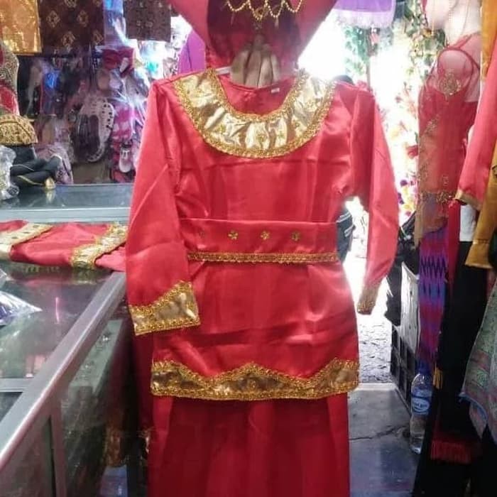 Baju adat padang anak perempuan S/M baju nusantara baju karnaval