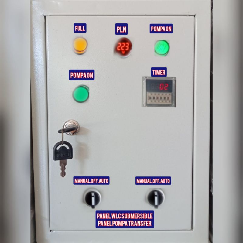 panel wlc submersible, panel pompa transfer (filter),1 panel 2 pompa,1 phase