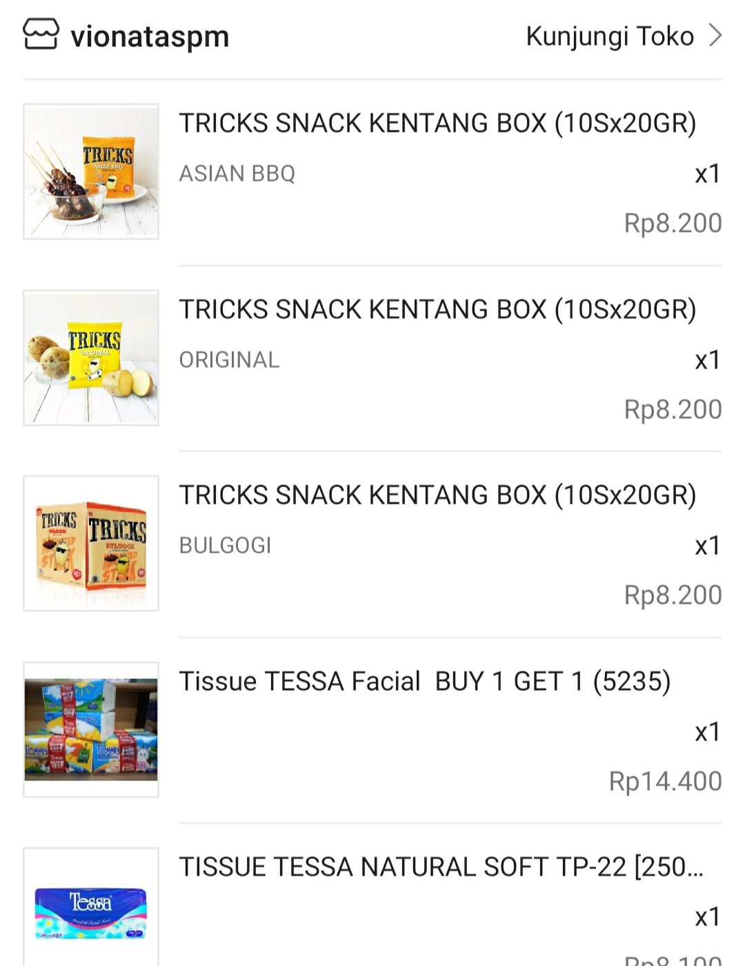 Tissue Tessa Natural Soft Tp-22 [250 Sheets 2 Ply] - 005228