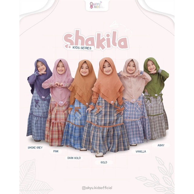 (BISA COD) Gamis anak set hijab by AKYU DIENNA GAMIS