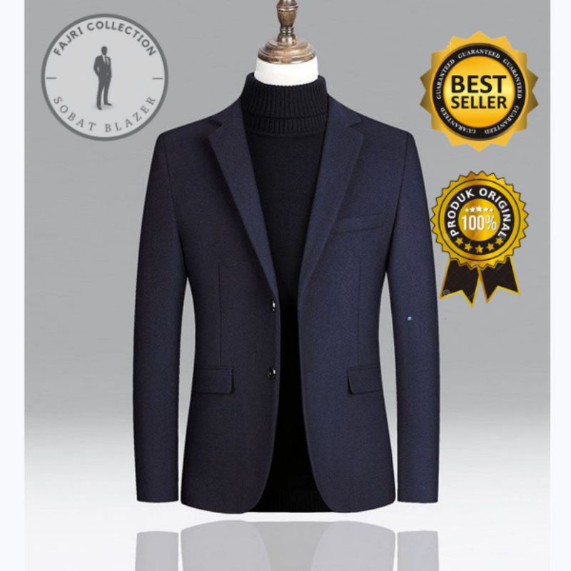 Jas Pria Casual Blazer Pria Stylish Blazer Santai