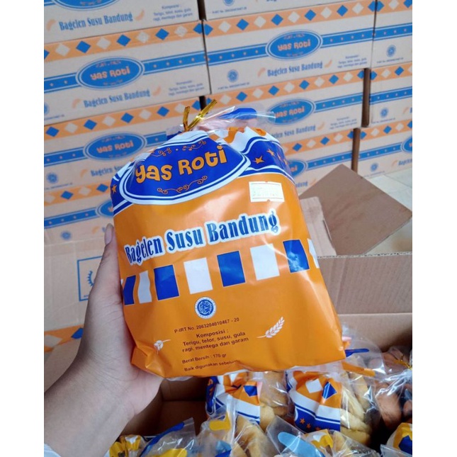 

DEB roti bagelen susu Bandung 1 dus isi 10 kantong 3 varian rasa yas roti