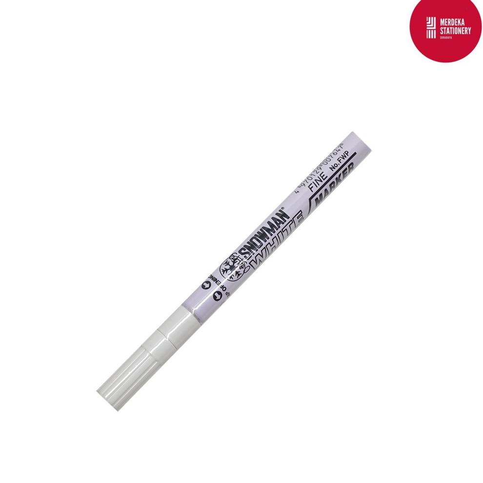 

[KODE RWWWG] Spidol/Sepidol/Marker Permanent Paint Snowman FINE TIP WHITE/PUTIH