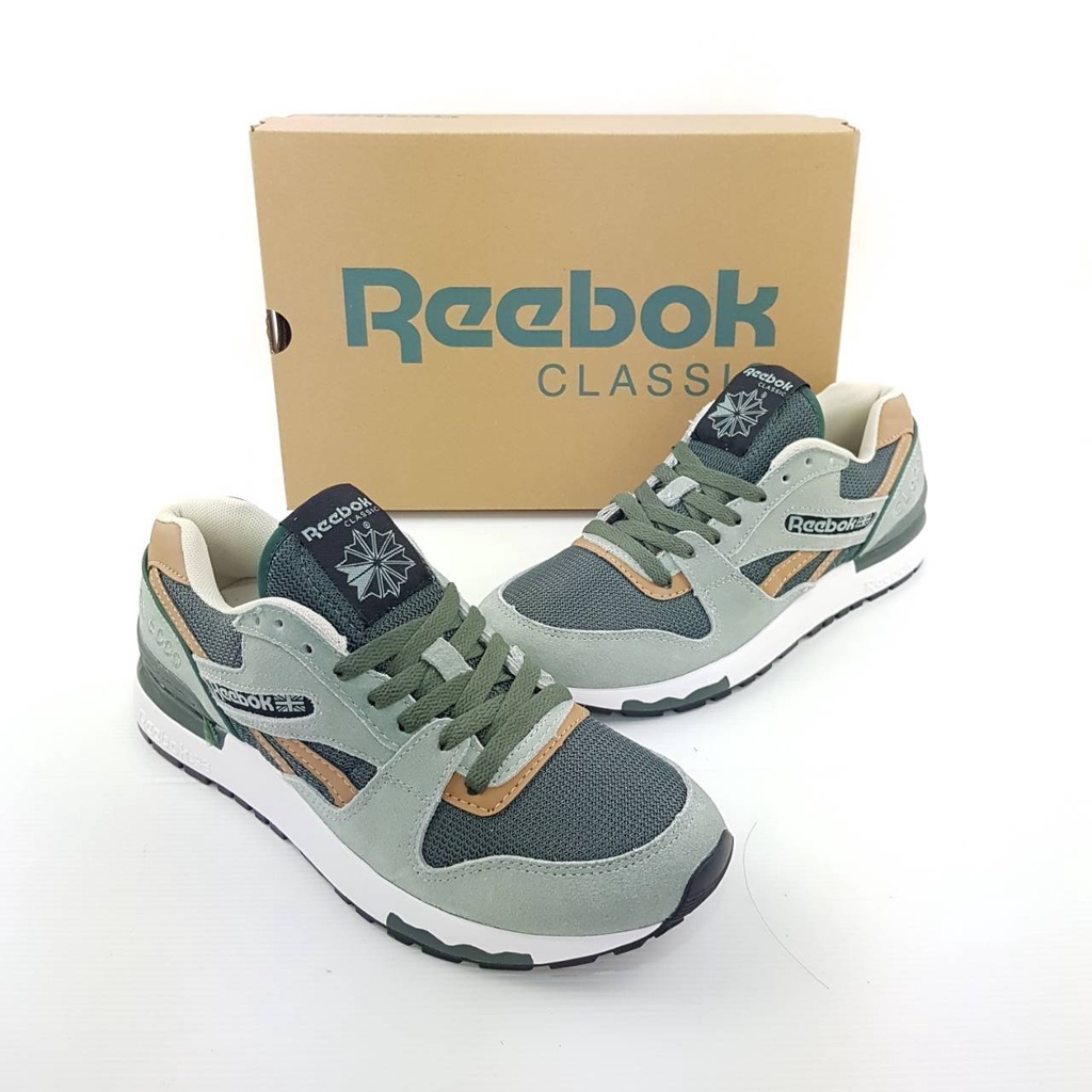 SEPATU REEBOK GL 6000 GREEN ORIGINAL VIETNAM BNIB FULL TAG BARCODE