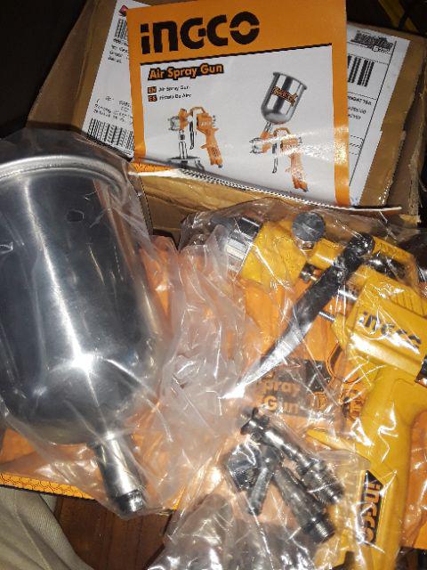 Ingco Spray Gun Semprotan Angin Cat Ingco Tabung Atas 400cc