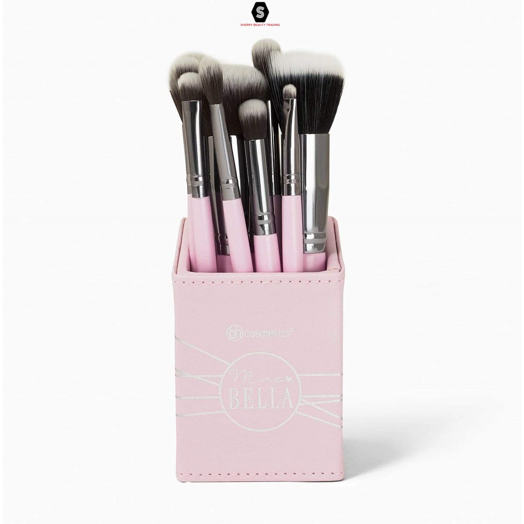 BH Cosmetics Mrs. Bella 9 Pcs Brush Set Bonus Brush Holder