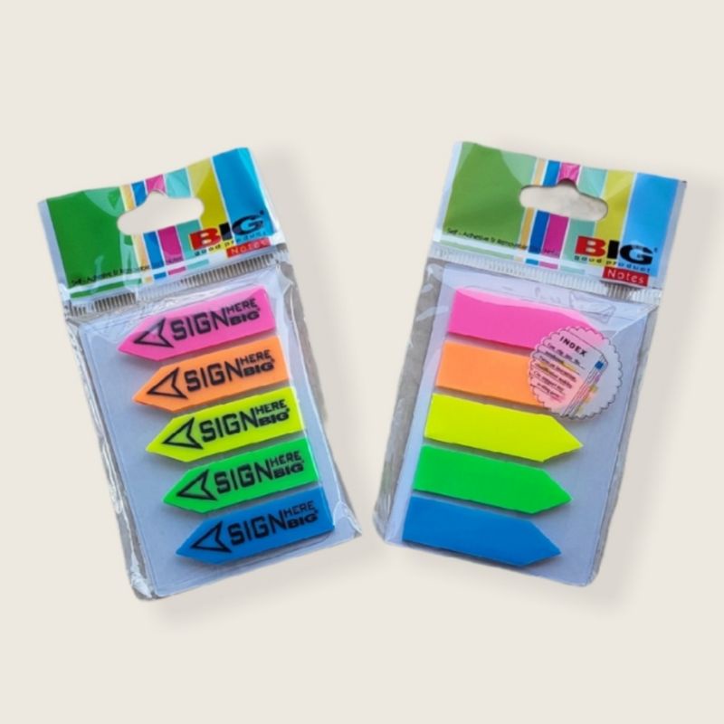 Pos it Stiky Note Memo Panah Sign here-2