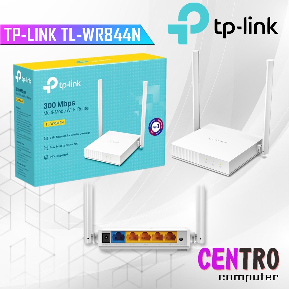 TPLINK WIRELESS ROUTER WR844N - TP-LINK TL-WR844N
