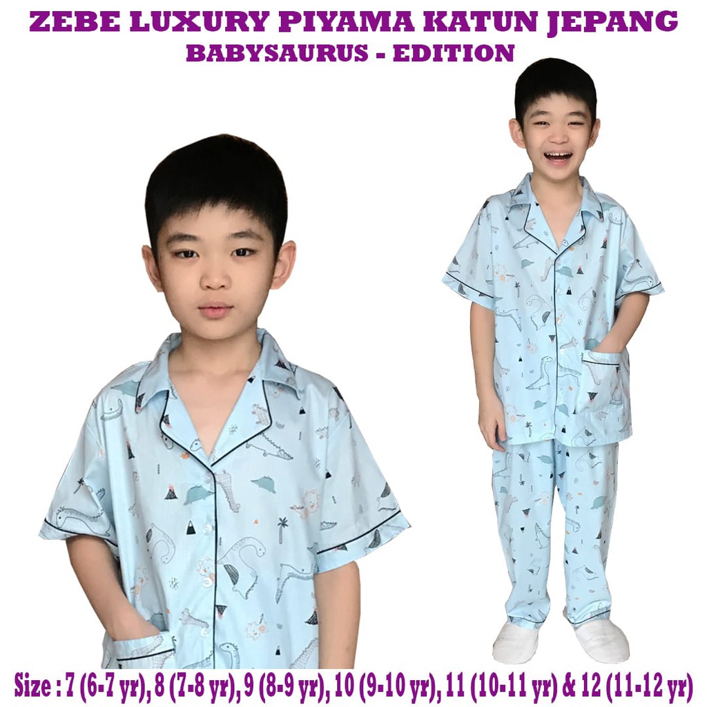 ZEBE - Luxury Piyama Katun Jepang BABYSAURUS Edition