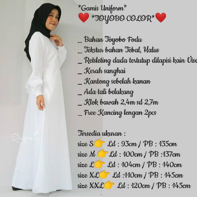 Ukuran Kain Untuk Gamis Gambaran