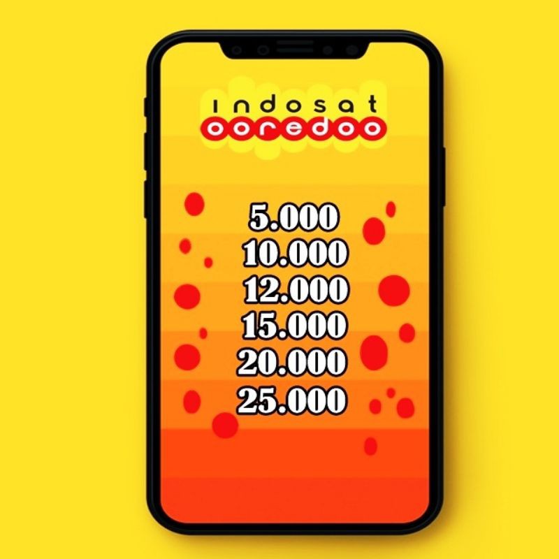Pulsa Indosat Reguler 3k 4k 5k 10k 12k 15k 20k 25k IM3/Mentari Termurah + Masa Aktif Best Seller