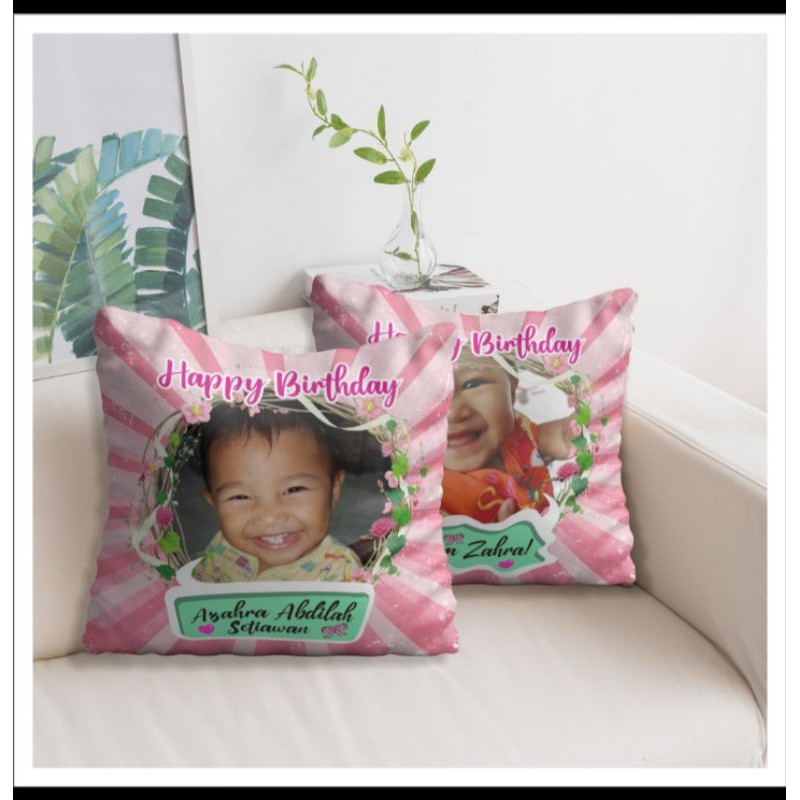 Bantal custom foto / Bantal kado / Bantal wedding / bantal full print/ bantal Custom - Flower