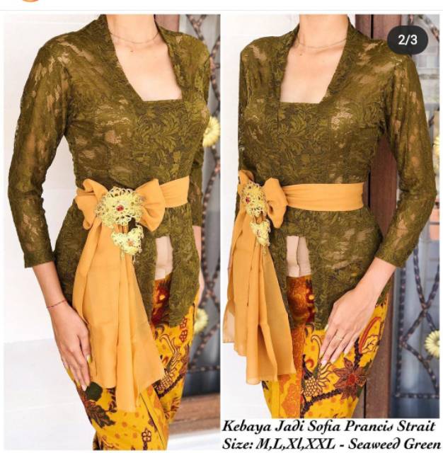 Set kebaya bali  jadi sofia prancis baju  adat  bali  kebya 