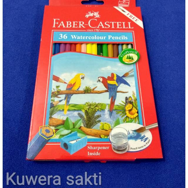 

Pensil warna Faber Castell Watercolour 36 warna