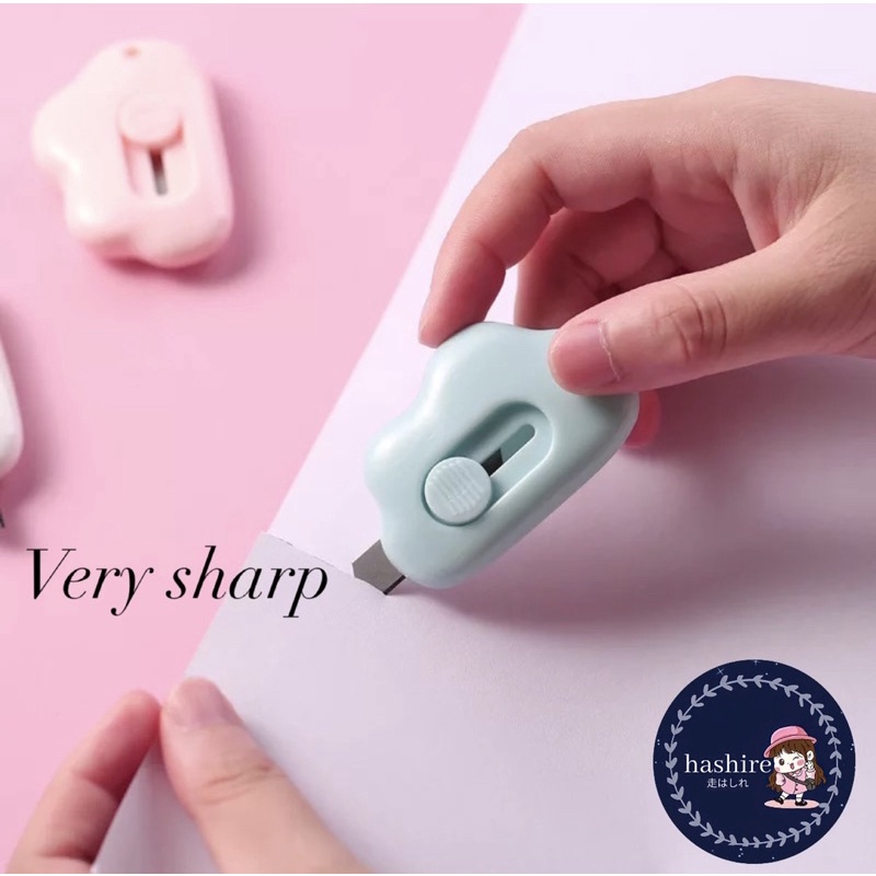 Mini Cutter Cloud Shape|| Cutter Kecil || Cutter Kecil for School and Art Safety Cutter