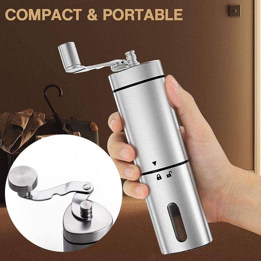 Solighter Penggiling Kopi Manual Coffee Accessories Espresso Coffee Bean Grinder Burr Stainless Steel