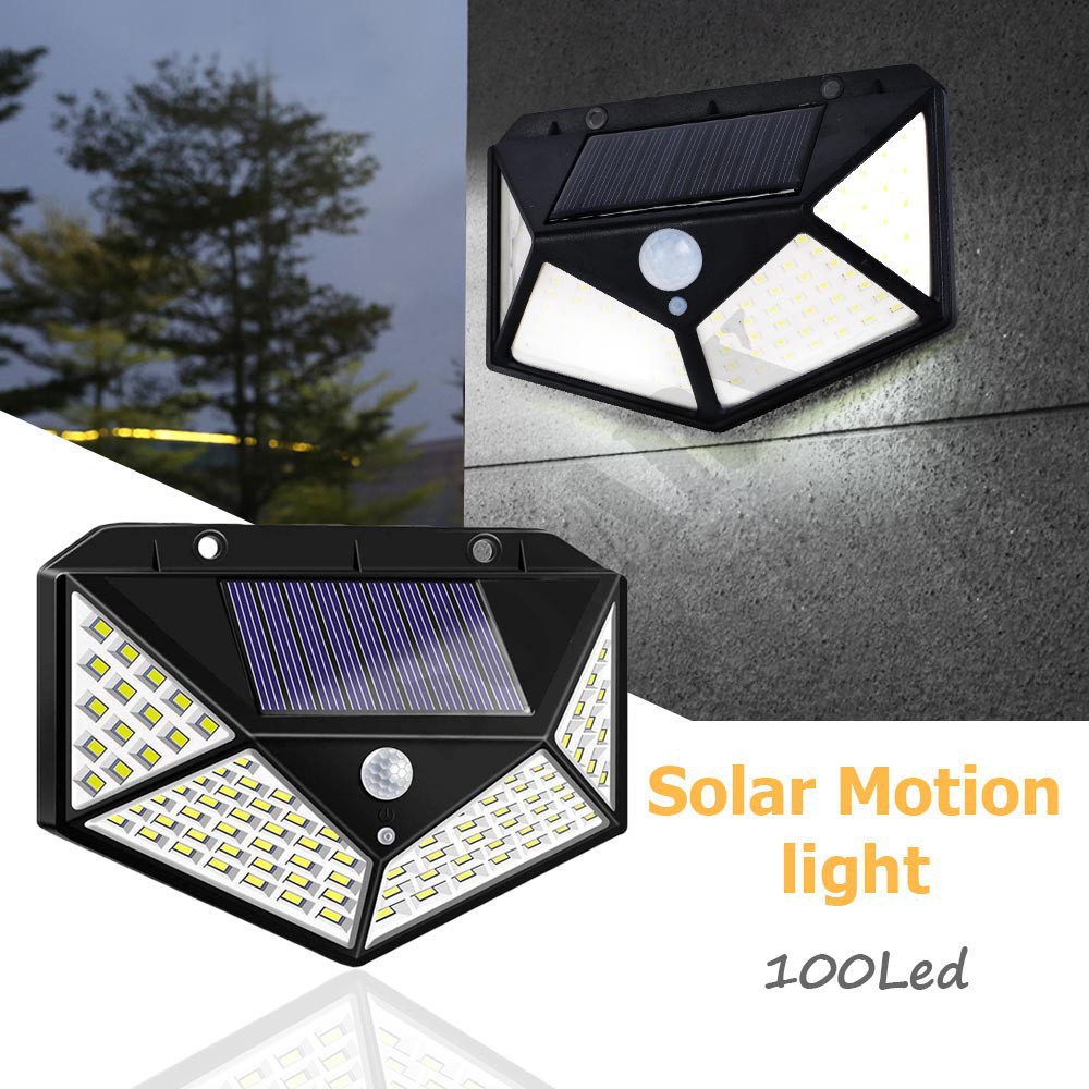 Lampu Taman Tenaga Surya 100 LED Sensor Light LED Solar Lamp