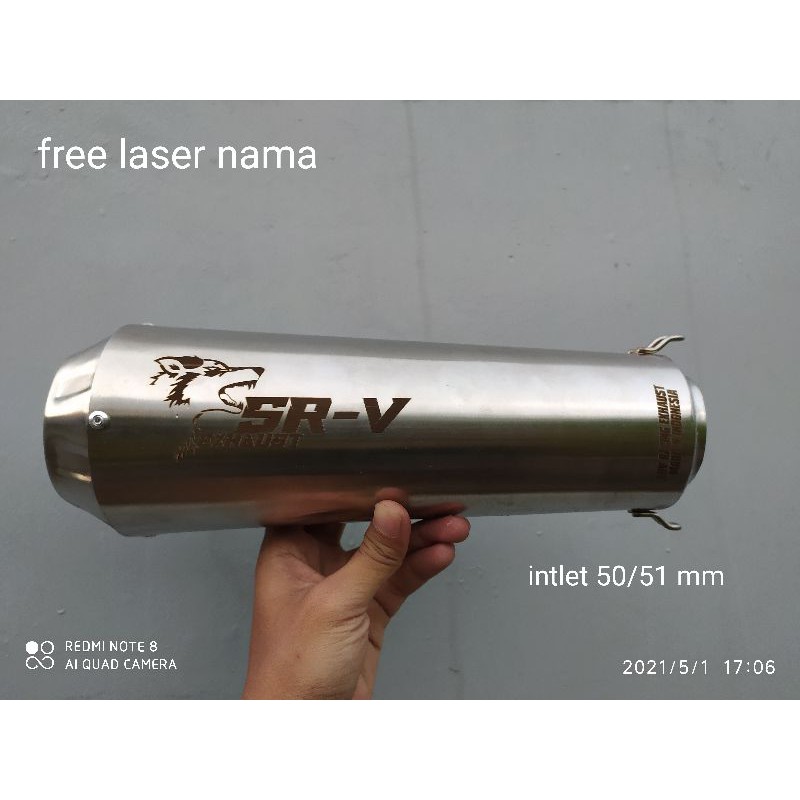 silincer tabung knalpot model arrow original srv  vixion satria xbre cbr cb150r r15 gsx