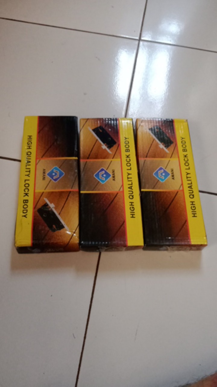 Bodi Kunci Lidah Pintu Medium Tanggung Rumah L Lock Body Silinder Amani