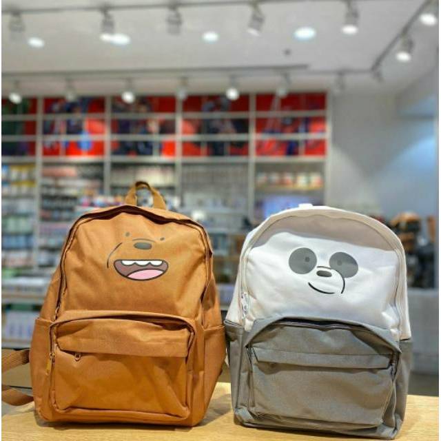 we bare bears backpack miniso