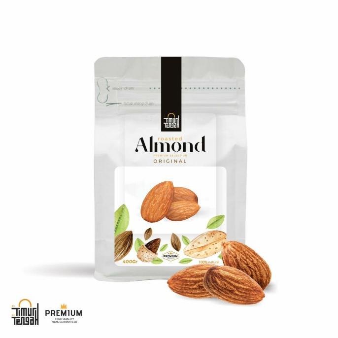 

Roasted Almond Original 400Gr / Kacang Almond Panggang Timur Tengah