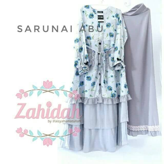 titi.id Gamis Syari/Gamis Kekinian/Muslim Wanita/Sarunai Abu L by Zahidah