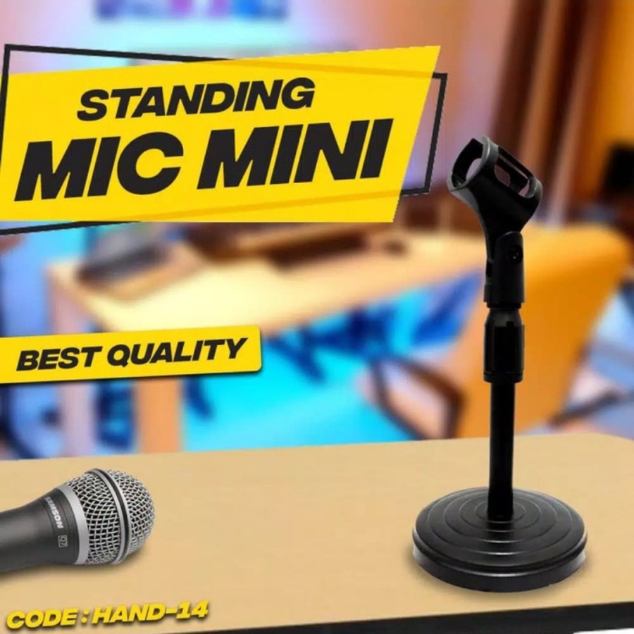 P03- Microphone Stand Folding Desktop Phone Stand Holder HP