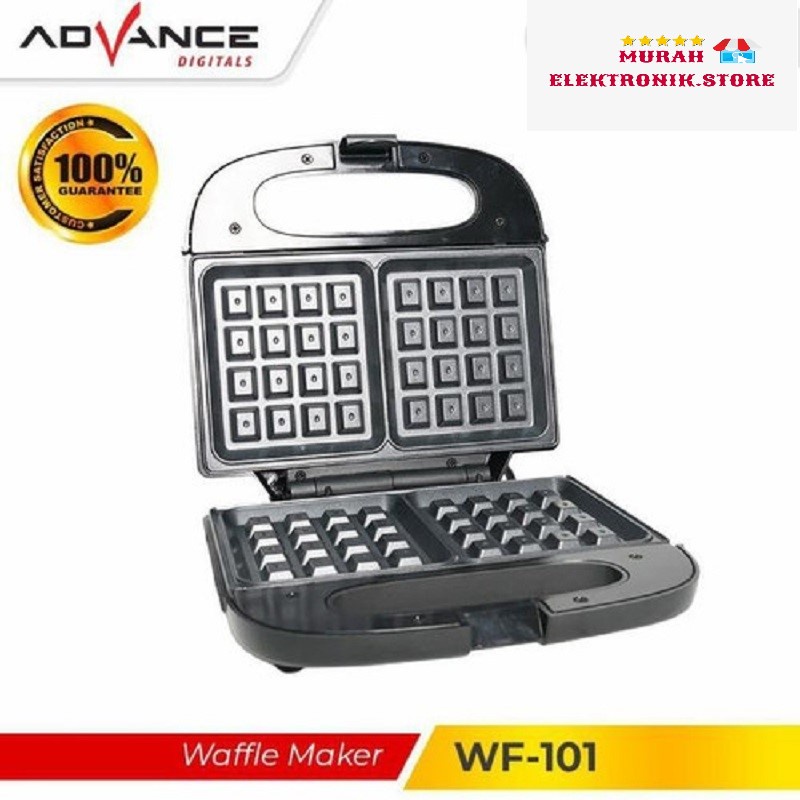 READY STOCK ADVANCE WAFFLE MAKER PEMANGGANG ROTI WAFFLE 2 LAPIS WF-101 | Garansi 1 Tahun